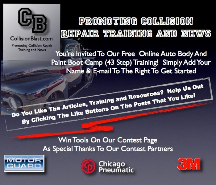 Auto body and paint training and news for the collision repair industry. Free collision repair training, jobs, contests, tutorials, lessons, supplies and much more.